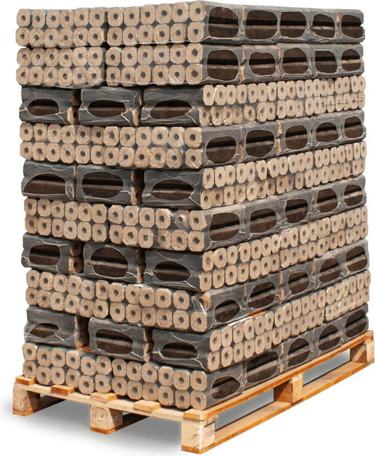 HEIZFUXX PiniKay Octagon Hartholzbriketts 960 kg (96 x 10 kg)