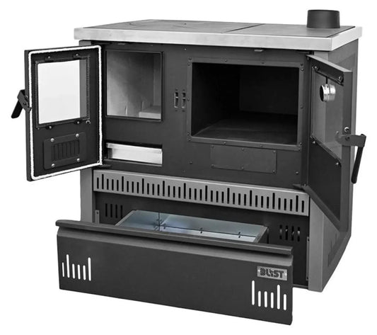 Blist Olimp 12 Holzherd mit Backofen 11–15 kW – Küchenofen für Holz & Holzbriketts