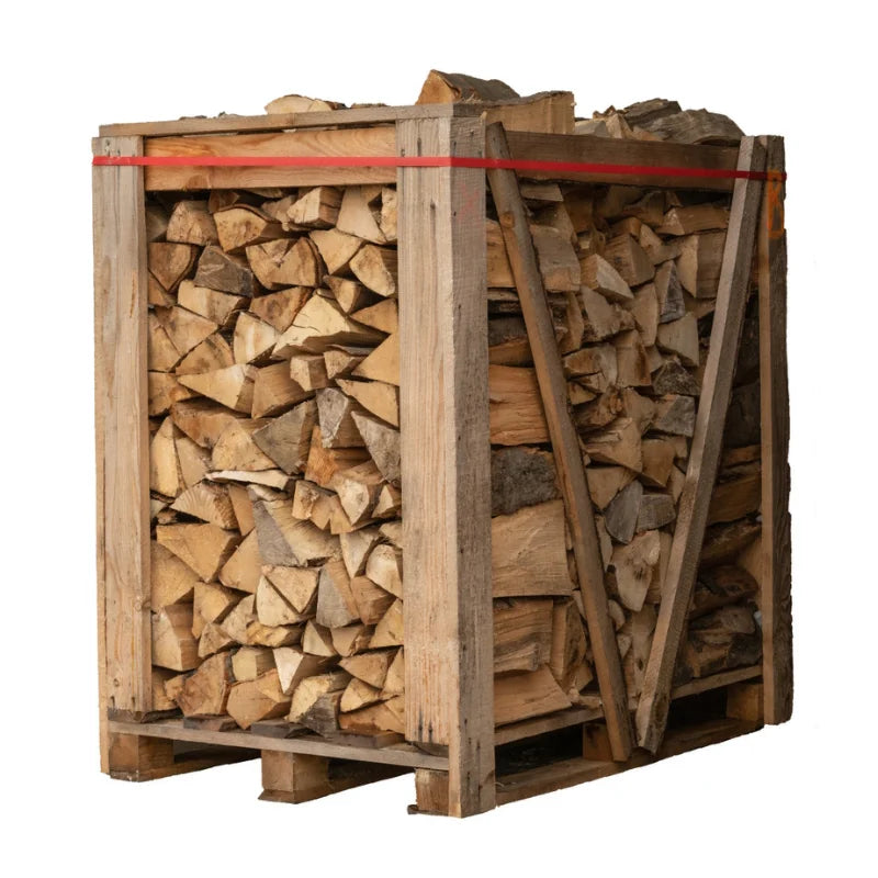 4 x Paletten (2 x Weißeiche + 2 x Buche/Hainbuche) – 50cm-Scheite