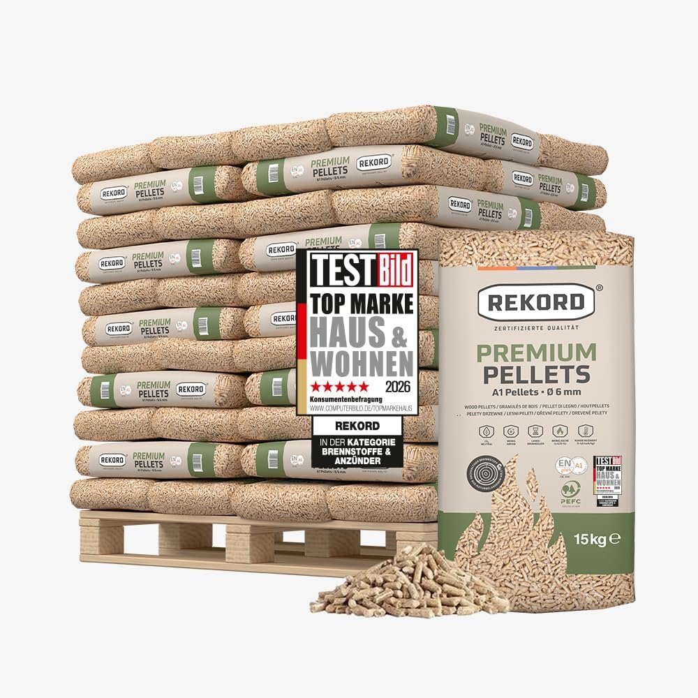 Premium Rekord Holzpellets ENplus A1 990 kg (66 x 15 kg)