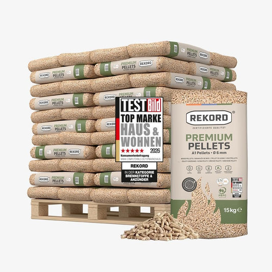 Premium Rekord Holzpellets ENplus A1 990 kg (66 x 15 kg)