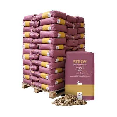 STROY Strohpellets Einstreu 975 kg (65 x 15 kg)