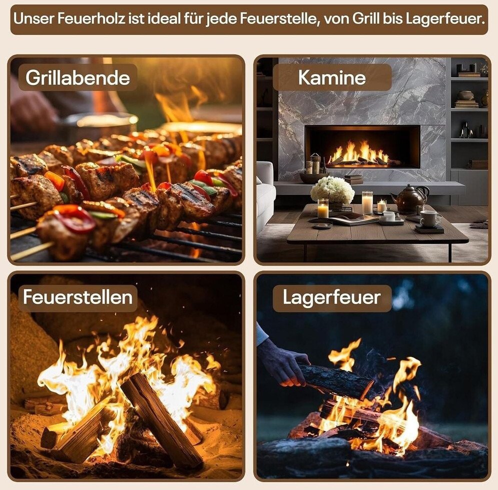 Best for Home Eichen-Kaminholz 25 cm / 33 cm