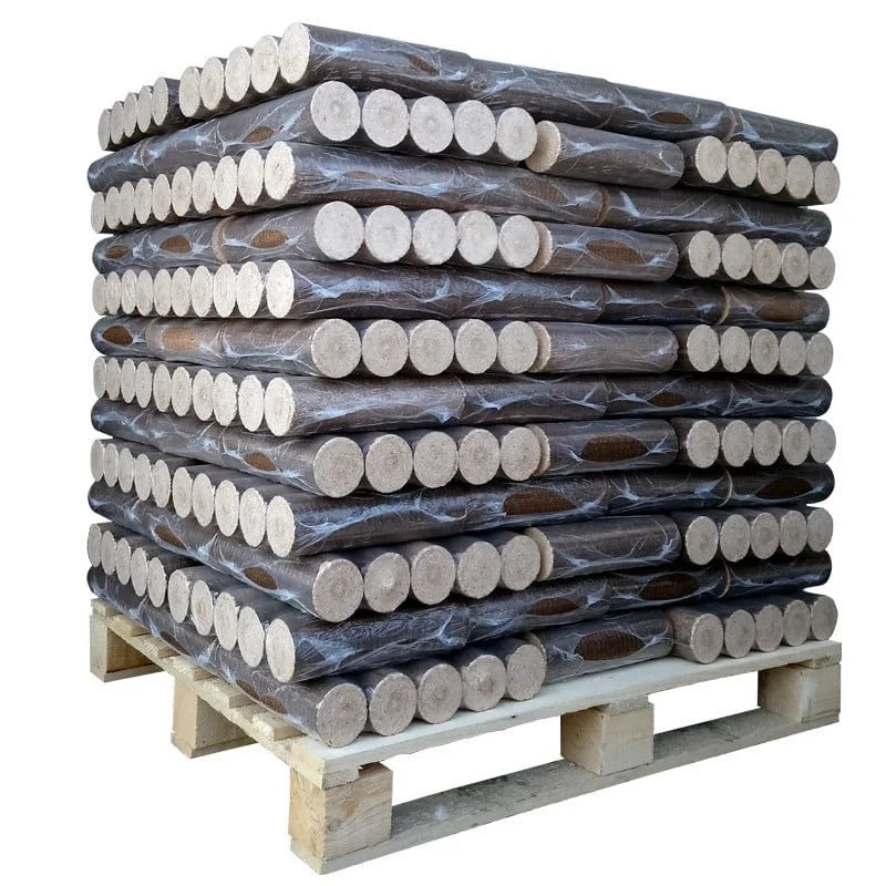 Holzbriketts – 100 % Laubholz – Palette à 960 kg