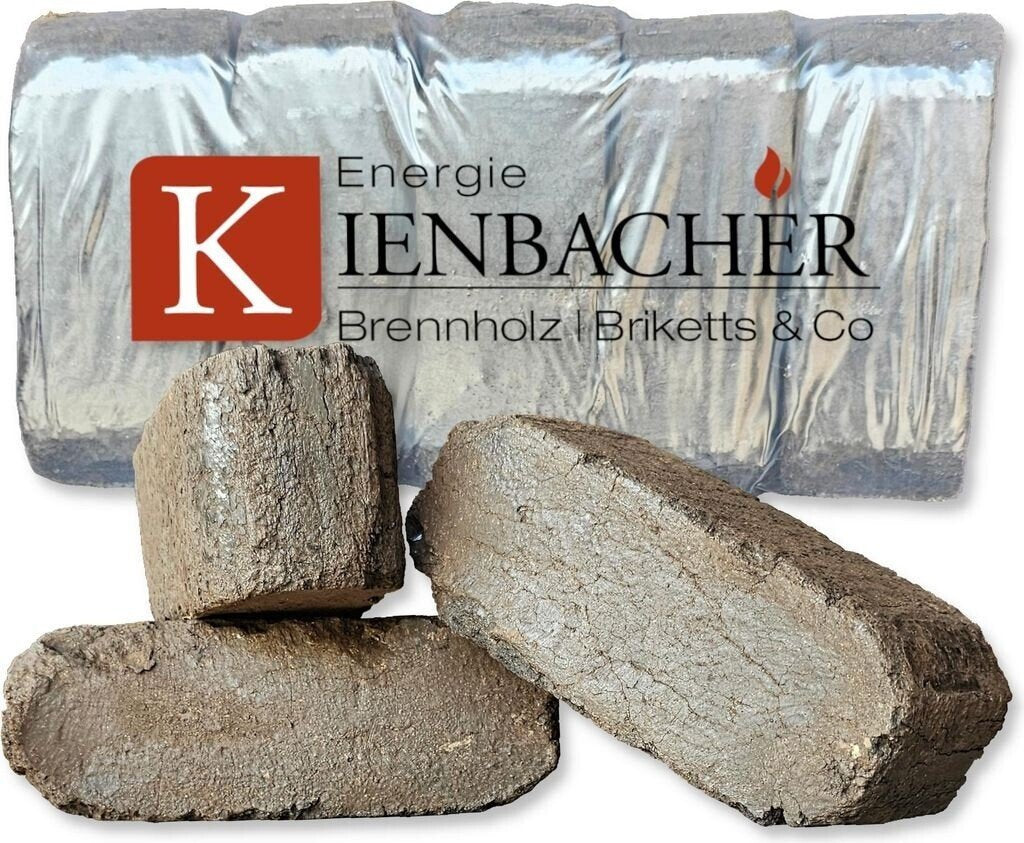 Energie Kienbacher Torfbriketts 2000 kg – zuverlässige Wärme auf 2 Paletten
