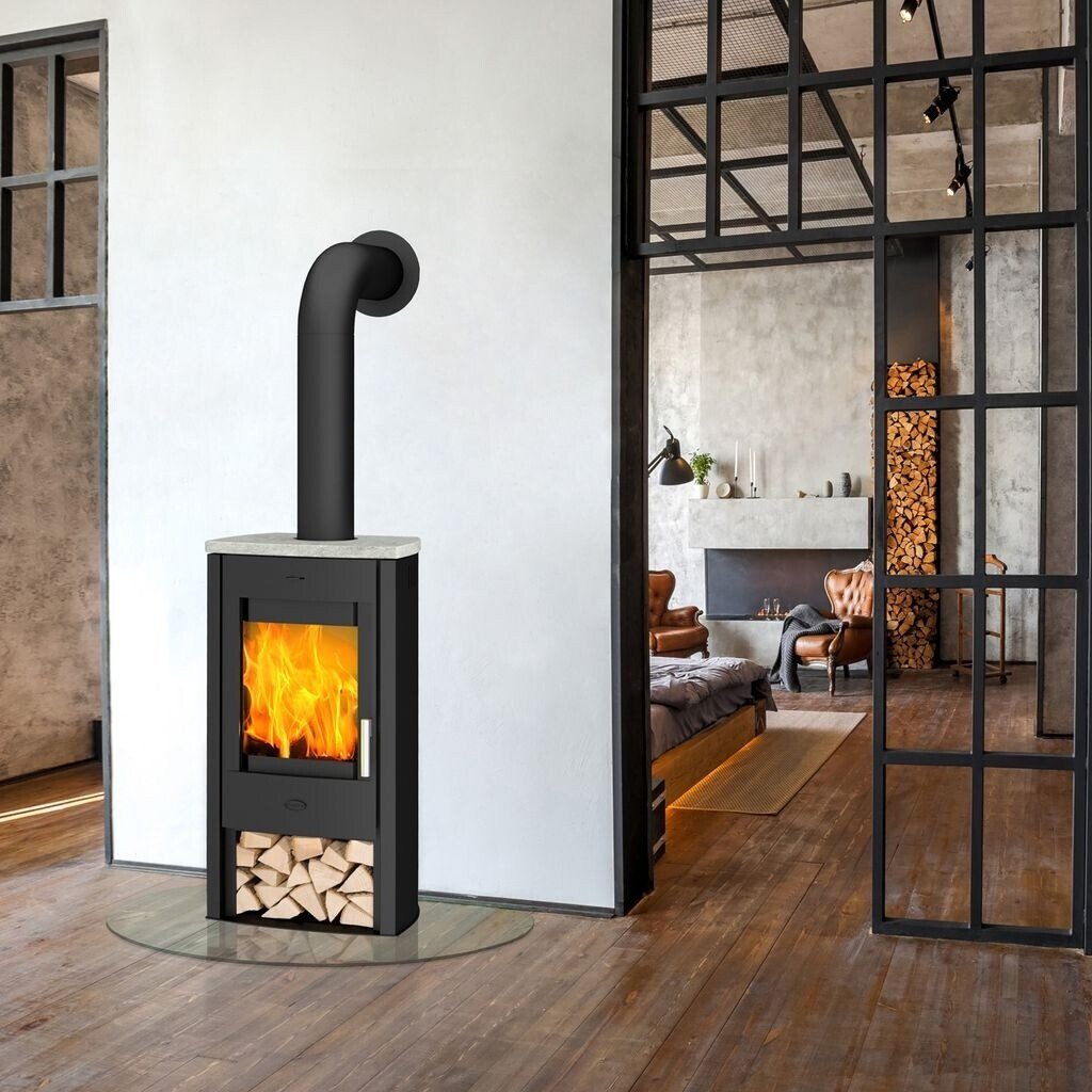 Fireplace Tuvalu Speckstein – Kaminofen mit 6,5 kW und eleganter Speckstein-Abdeckung