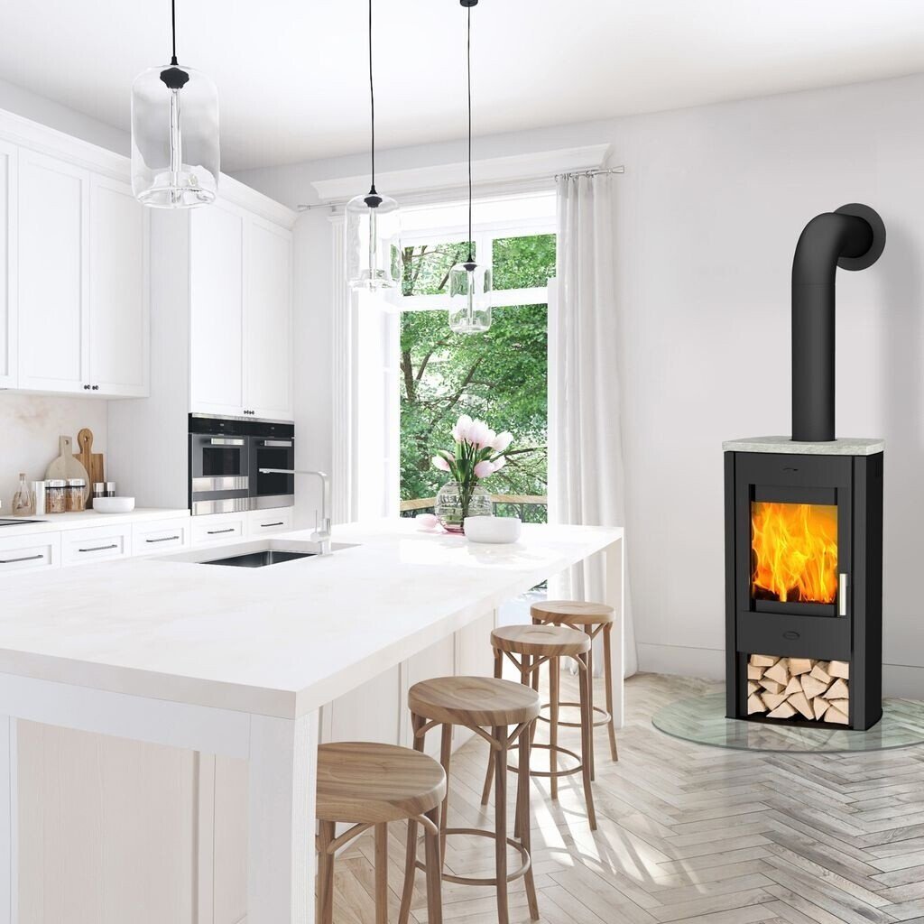Fireplace Tuvalu Speckstein – Kaminofen mit 6,5 kW und eleganter Speckstein-Abdeckung
