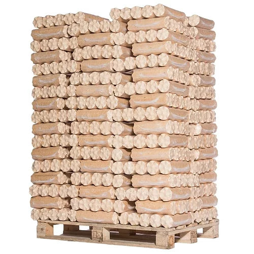 Verdichtetes Holz – 100 % Nadelholz – Palette mit 960 kg